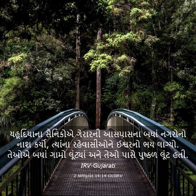 Picture 03 - 2 કાળવૃતાંત 14:14 GUJIRV - યહૂદિયાના સૈનિકોએ - Bible Verse Picture