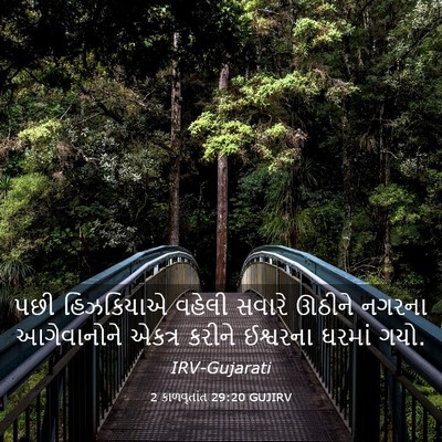 Picture 03 - 2 કાળવૃતાંત 29:20 GUJIRV - પછી હિઝકિયાએ - Bible Verse Picture