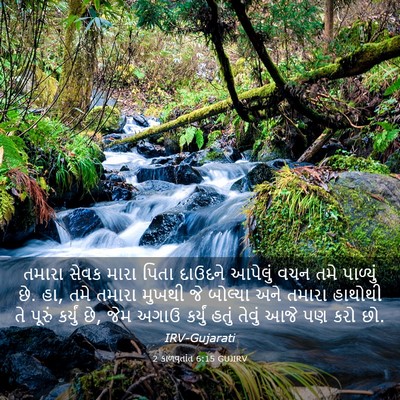 Picture 03 - 2 કાળવૃતાંત 6:15 GUJIRV - તમારા સેવક મારા - Bible Verse Picture