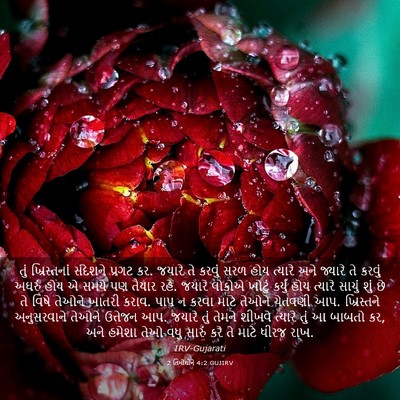 Picture 03 - 2 તિમોથીને 4:2 GUJIRV - તું ખ્રિસ્તનાં - Bible Verse Picture