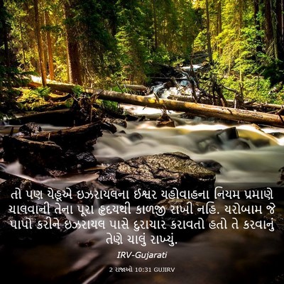 Picture 03 - 2 રાજાઓ 10:31 GUJIRV - તો પણ યેહૂએ - Bible Verse Picture