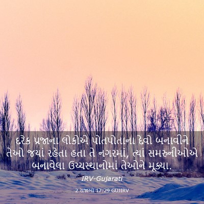 Picture 03 - 2 રાજાઓ 17:29 GUJIRV - દરેક પ્રજાના - Bible Verse Picture