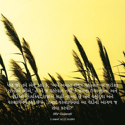 Picture 03 - 2 રાજાઓ 18:22 GUJIRV - પણ જો તમે એવું કહો - Bible Verse Picture