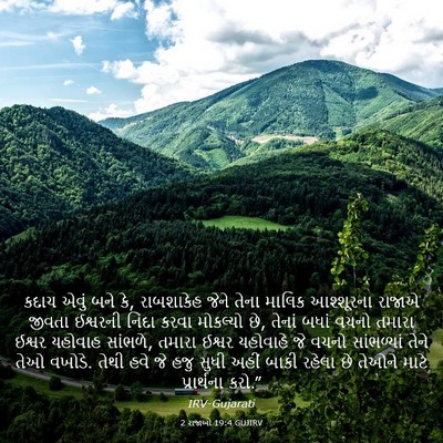 Picture 03 - 2 રાજાઓ 19:4 GUJIRV - કદાચ એવું બને કે, - Bible Verse Picture