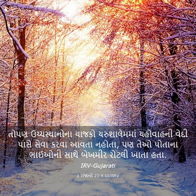 Picture 03 - 2 રાજાઓ 23:9 GUJIRV - તોપણ ઉચ્ચસ્થાનોના - Bible Verse Picture