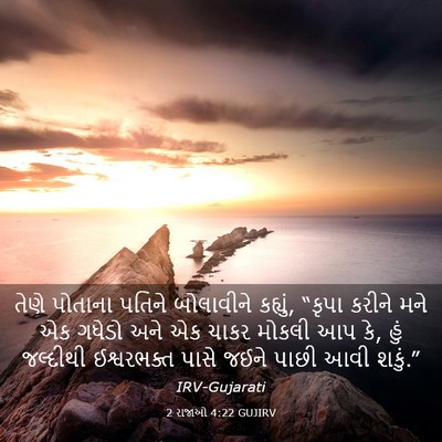 Picture 03 - 2 રાજાઓ 4:22 GUJIRV - તેણે પોતાના પતિને - Bible Verse Picture