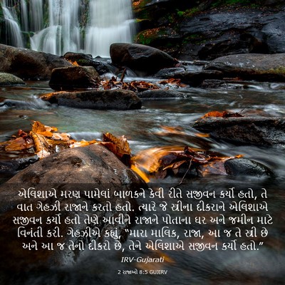 Picture 03 - 2 રાજાઓ 8:5 GUJIRV - એલિશાએ મરણ - Bible Verse Picture