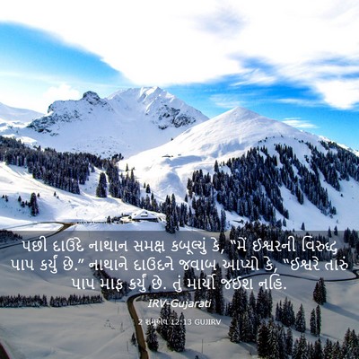 Picture 03 - 2 શમુએલ 12:13 GUJIRV - પછી દાઉદે નાથાન - Bible Verse Picture