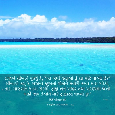 Picture 03 - 2 શમુએલ 16:2 GUJIRV - રાજાએ સીબાને - Bible Verse Picture