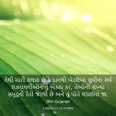 Picture 03 - 2 શમુએલ 17:11 GUJIRV - તેથી મારી સલાહ છે - Bible Verse Picture