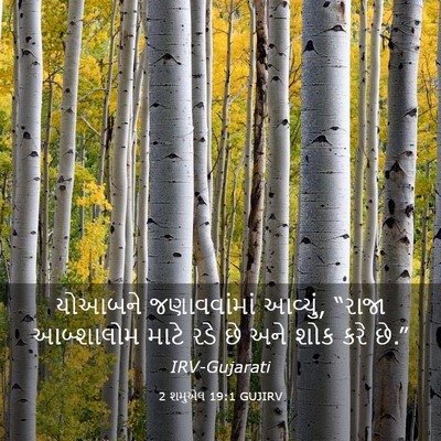 Picture 03 - 2 શમુએલ 19:1 GUJIRV - યોઆબને જણાવવાંમાં - Bible Verse Picture