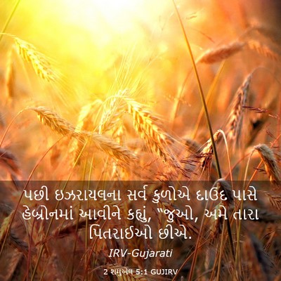 Picture 03 - 2 શમુએલ 5:1 GUJIRV - પછી ઇઝરાયલના સર્વ - Bible Verse Picture
