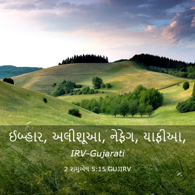 Picture 03 - 2 શમુએલ 5:15 GUJIRV - ઈબ્હાર, અલીશૂઆ, - Bible Verse Picture