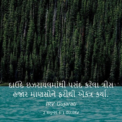 Picture 03 - 2 શમુએલ 6:1 GUJIRV - દાઉદે ઇઝરાયલમાંથી - Bible Verse Picture