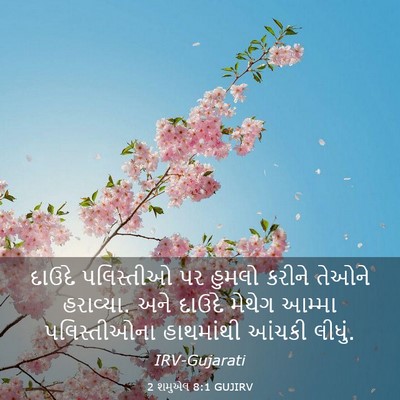 Picture 03 - 2 શમુએલ 8:1 GUJIRV - દાઉદે પલિસ્તીઓ પર - Bible Verse Picture