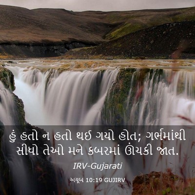 Picture 03 - અયૂબ 10:19 GUJIRV - હું હતો ન હતો થઈ - Bible Verse Picture