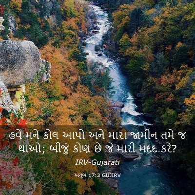 Picture 03 - અયૂબ 17:3 GUJIRV - હવે મને કોલ આપો અને - Bible Verse Picture