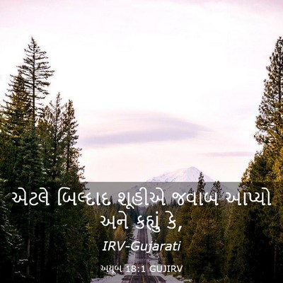 Picture 03 - અયૂબ 18:1 GUJIRV - એટલે બિલ્દાદ - Bible Verse Picture
