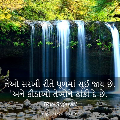 Picture 03 - અયૂબ 21:26 GUJIRV - તેઓ સરખી રીતે - Bible Verse Picture