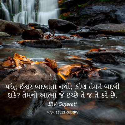 Picture 03 - અયૂબ 23:13 GUJIRV - પરંતુ ઈશ્વર - Bible Verse Picture