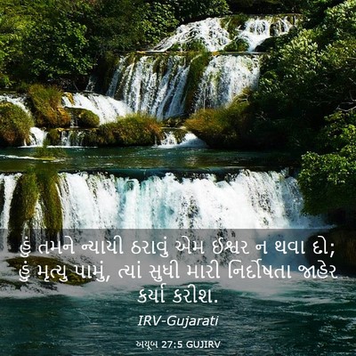 Picture 03 - અયૂબ 27:5 GUJIRV - હું તમને ન્યાયી - Bible Verse Picture