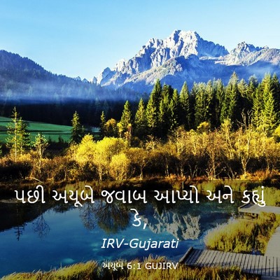 Picture 03 - અયૂબ 6:1 GUJIRV - પછી અયૂબે જવાબ - Bible Verse Picture
