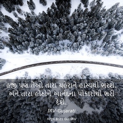 Picture 03 - અયૂબ 8:21 GUJIRV - હજી પણ તેઓ તારા - Bible Verse Picture