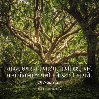 Picture 03 - અયૂબ 9:31 GUJIRV - તોપણ ઈશ્વર મને - Bible Verse Picture