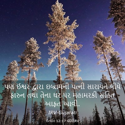 Picture 03 - ઉત્પત્તિ 12:17 GUJIRV - પણ ઈશ્વર દ્વારા - Bible Verse Picture