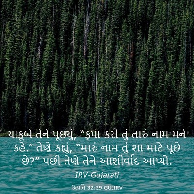 Picture 03 - ઉત્પત્તિ 32:29 GUJIRV - યાકૂબે તેને - Bible Verse Picture