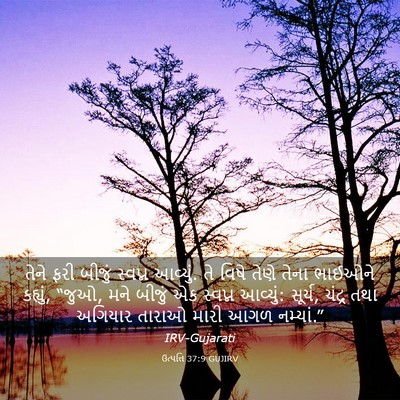 Picture 03 - ઉત્પત્તિ 37:9 GUJIRV - તેને ફરી બીજું - Bible Verse Picture