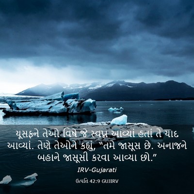 Picture 03 - ઉત્પત્તિ 42:9 GUJIRV - યૂસફને તેઓ વિષે જે - Bible Verse Picture