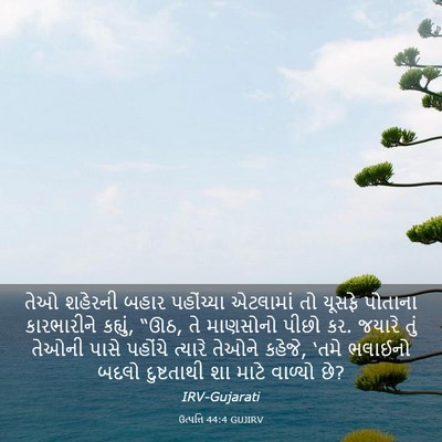 Picture 03 - ઉત્પત્તિ 44:4 GUJIRV - તેઓ શહેરની બહાર - Bible Verse Picture