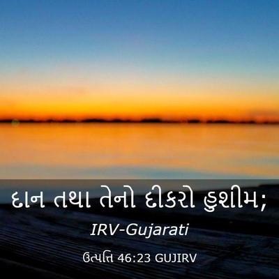 Picture 03 - ઉત્પત્તિ 46:23 GUJIRV - દાન તથા તેનો દીકરો - Bible Verse Picture