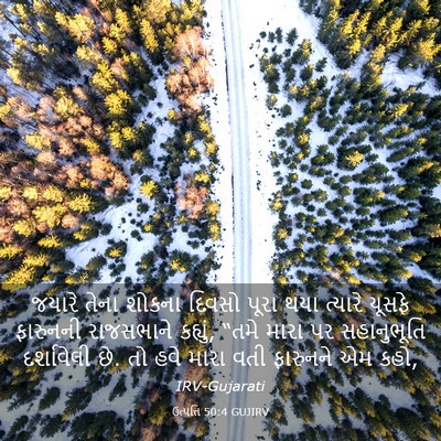 Picture 03 - ઉત્પત્તિ 50:4 GUJIRV - જયારે તેના શોકના - Bible Verse Picture