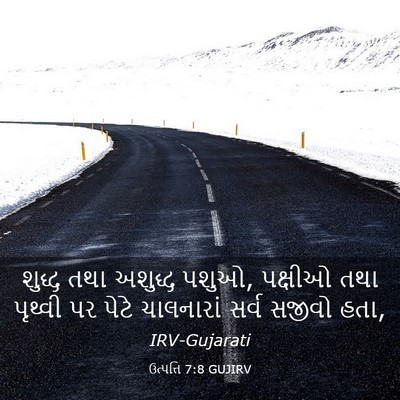 Picture 03 - ઉત્પત્તિ 7:8 GUJIRV - શુદ્ધ તથા અશુદ્ધ - Bible Verse Picture