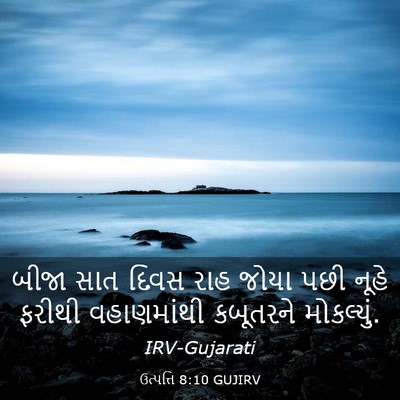 Picture 03 - ઉત્પત્તિ 8:10 GUJIRV - બીજા સાત દિવસ રાહ - Bible Verse Picture