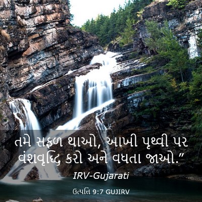 Picture 03 - ઉત્પત્તિ 9:7 GUJIRV - તમે સફળ થાઓ, આખી - Bible Verse Picture