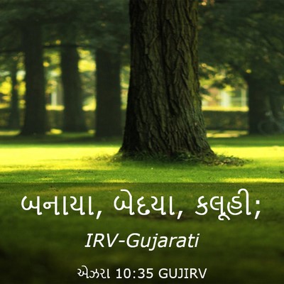 Picture 03 - એઝરા 10:35 GUJIRV - બનાયા, બેદયા, - Bible Verse Picture