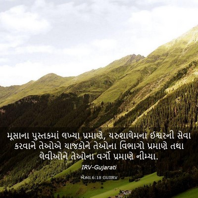 Picture 03 - એઝરા 6:18 GUJIRV - મૂસાના પુસ્તકમાં - Bible Verse Picture