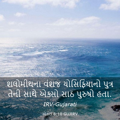 Picture 03 - એઝરા 8:10 GUJIRV - શલોમીથના વંશજ - Bible Verse Picture