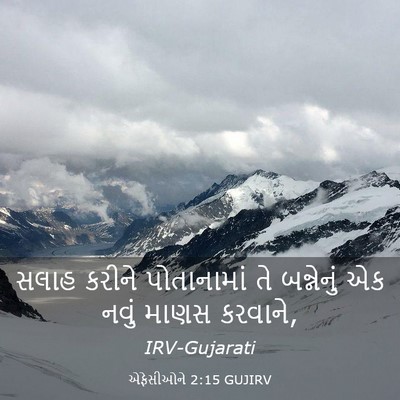 Picture 03 - એફેસીઓને 2:15 GUJIRV - સલાહ કરીને - Bible Verse Picture