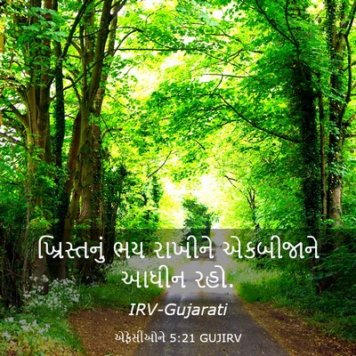 Picture 03 - એફેસીઓને 5:21 GUJIRV - ખ્રિસ્તનું ભય - Bible Verse Picture
