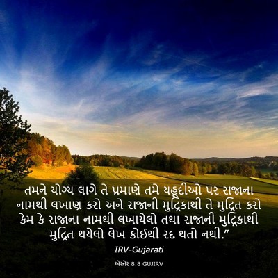 Picture 03 - એસ્તેર 8:8 GUJIRV - તમને યોગ્ય લાગે તે - Bible Verse Picture
