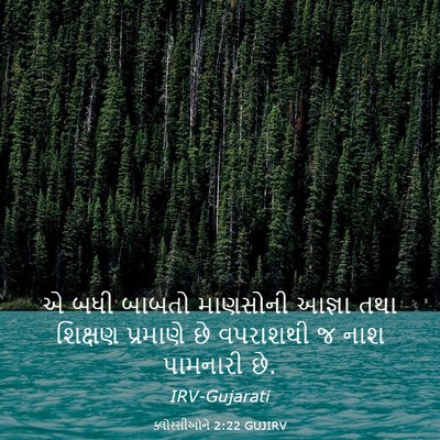 Picture 03 - ક્લોસ્સીઓને 2:22 GUJIRV - એ બધી બાબતો - Bible Verse Picture