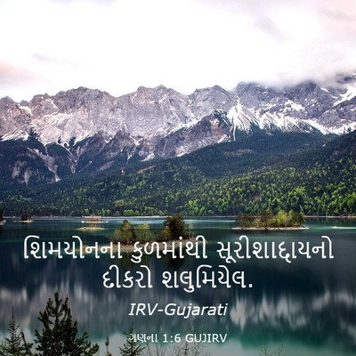 Picture 03 - ગણના 1:6 GUJIRV - શિમયોનના કુળમાંથી - Bible Verse Picture