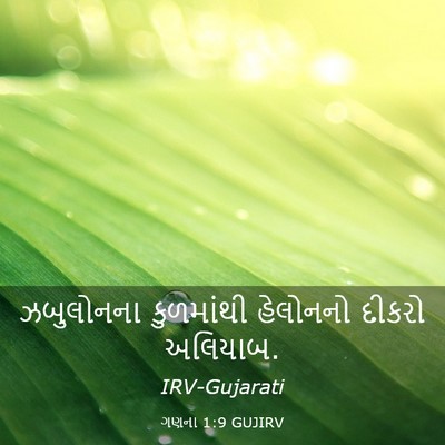 Picture 03 - ગણના 1:9 GUJIRV - ઝબુલોનના કુળમાંથી - Bible Verse Picture