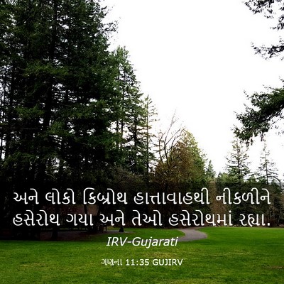 Picture 03 - ગણના 11:35 GUJIRV - અને લોકો કિબ્રોથ - Bible Verse Picture