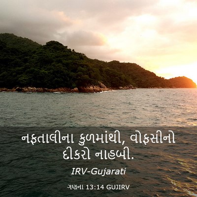 Picture 03 - ગણના 13:14 GUJIRV - નફતાલીના - Bible Verse Picture