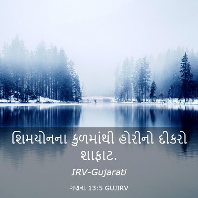 Picture 03 - ગણના 13:5 GUJIRV - શિમયોનના કુળમાંથી - Bible Verse Picture